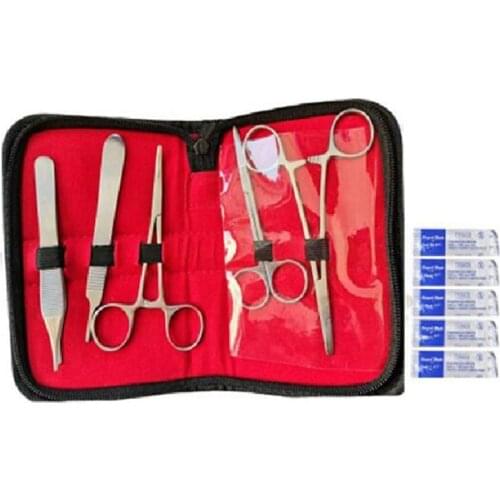 Suture Training Kit Skin Operate Suture Practice Model Training Pad Needle Scissors Tool Kit