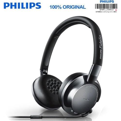 Philips Fidelio NC1/0 Noise Cancelling Headphones with 40mm high-power drive 2 meters Line Length for Samsung Huawei Smartphone