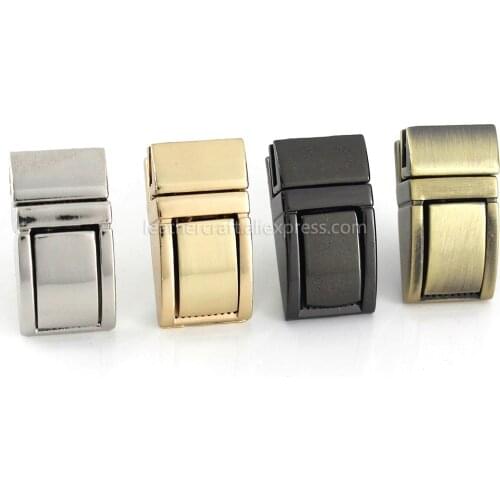 1pcs Metal Press Push Lock Bag Briefcase Spring Lock Snap Decorative Clasps Closure Leather Craft Diy Hardware Accessory