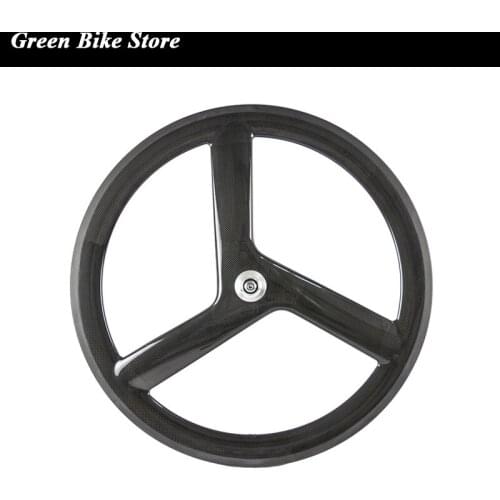 Hot sale 3 spoke wheel 56mm depth 23mm width clincher tri spoke wheel for track or road bike carbon tri spoke wheel