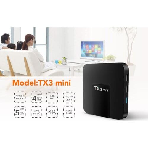 TX3 Mini Android 8.1 TV Box Smart TV Amlogic S905W 1G/2G 8G/16G Tanix TX3 Box 1G8G TVBOX H.265 4K Set Top Fast Box