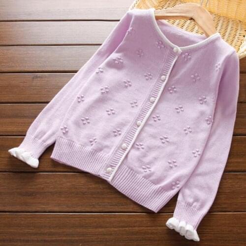 Autumn Baby Toddler Teen Clothes Girls Knitted Cardigan Girl Sweater Tops Kids Coats Jackets Sweaters Cardigan Children Outwear