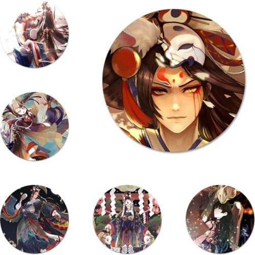 Japanese Fox Mask Colorful Cute Icons Pins Badge Decoration Brooches Metal Badges For Clothes Backpack Decoration