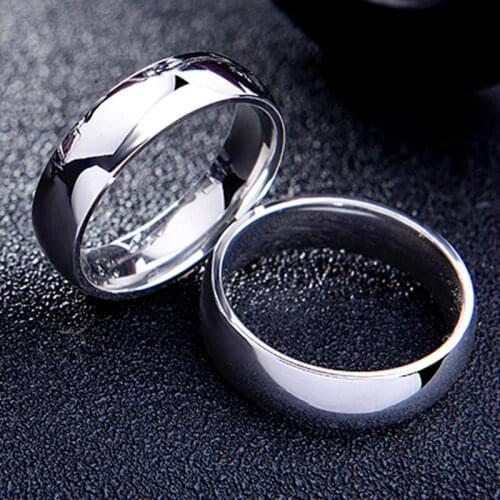 Low Price Jewellery Genuine Simple Stainless Steel Titanium Steel Korean Couple Girl Ring Vintage Party Ring for Women Girls