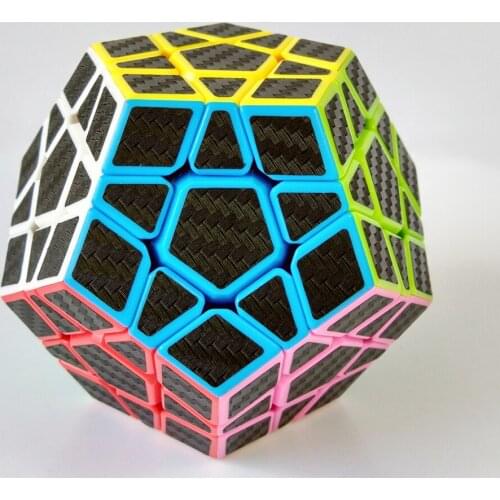 Zcube 3x3x3 Cube Speed Magic Cubes Puzzle Game Educational Toys for Children Kids - Carbon Fiber Sticker