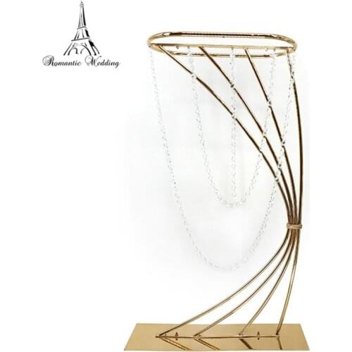 10PCS/lot free shipment gold flower stand for wedding and event decoration