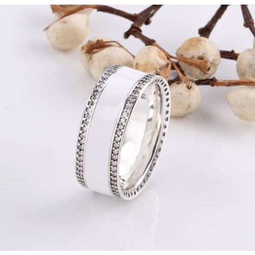 100% 925 Sterling Silver Pan Ring Creative Heart To Heart Fashion Ring For Women Wedding Party Gift Fashion Jewelry