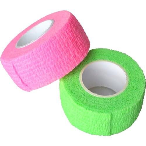 12Pcs/Lot Fluorecent Waterproof Bandage Pet Horse Care Sports Tape Self Adhesive Colored Vet Wrap Elastic Cohesive Nonwoven Tape