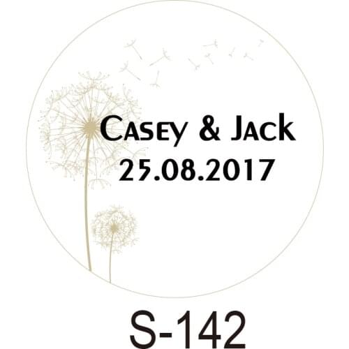 150pcs/lot personalized candy sticker favor sticker for wedding bride shower wedding party decoration small circle S142