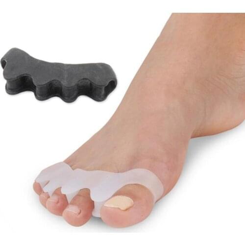 2pcs/set Silicone Finger Toe Protector Toe Separators Stretchers Straightener Bunion Protector Pain Relief Foot Care 5 Colors