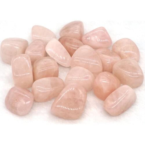 Rose Quartz Tumbled Stone Irregular Polished Natural Rock Quartz Chakra Healing Decor Minerals Collection