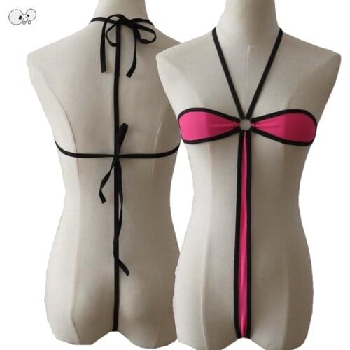 2019 Bandeau Extreme Micro Thong Bikini Set Brazilian Biquini Ring Swimsuit Female Swimwear High Cut Sex Costumes Bathing Suit