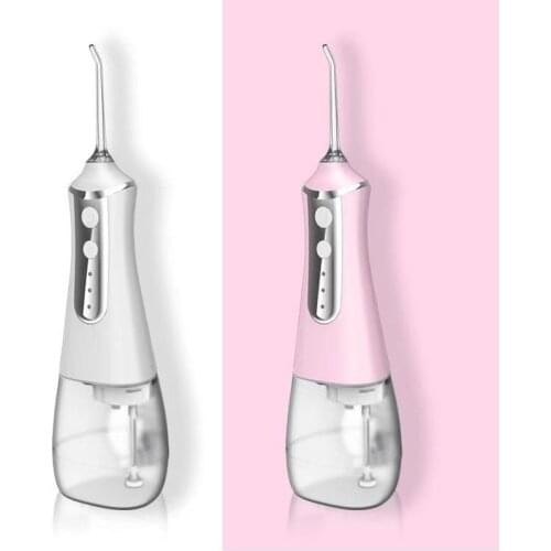 350ml Cordless Oral Irrigator Portable Water Dental Flosser USB Rechargeable Water Jet Floss Tooth Pick Bucal 5 Jet Tip 3 Modes