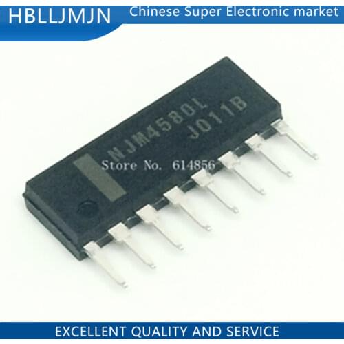 50PCS NJM4580L SIP-8 NJM4580