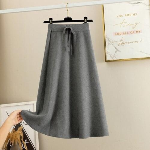 Женские вязаные юбки AREQW China At AliExpress