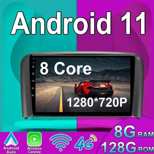 Carplay 128G Android 11 For Volvo S80 1998 - 2006 Car Radio Multimedia Video Player Navigation GPS 2 din dvd