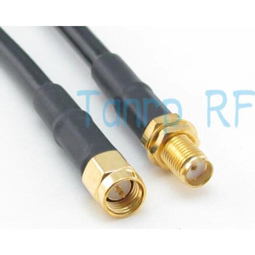 Freeshipping! Wholesale 3FEET RG58 RF Pigtail jumper coaxial cable SMA female jack to SMA male plug LOW LOSS cable 100CM