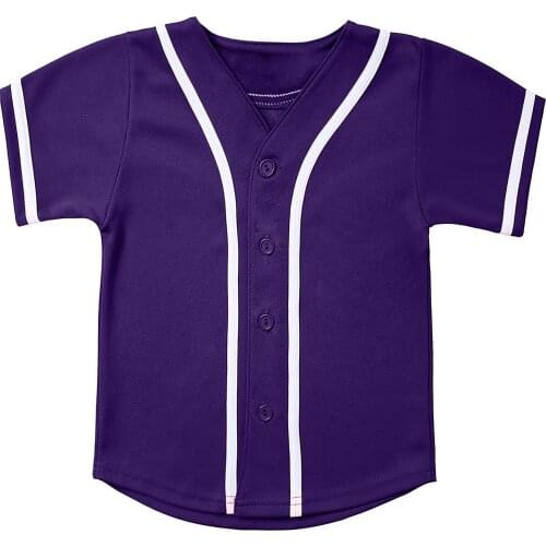 Children Solid Color Oversized T-Shirt Boy Girl Single Breasted Summer Short Sleeve Tee Shirts Baseball Jersey Teen Clothes 2021
