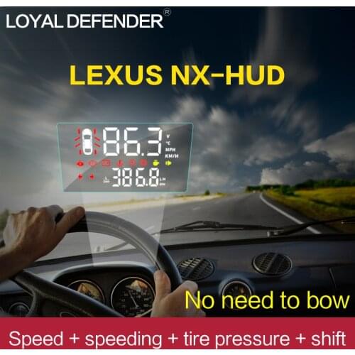 HUD Head Up Display for new Lexus NX17-18/NX13-16 OBD2 Car for special product Envision Left-hand Drive