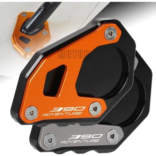 For 390 790 ADV Adventure 2019 2020 2021 Motorcycle Aluminum 390Adventure Kickstand Foot Side Stand Extension Pad Support Plate
