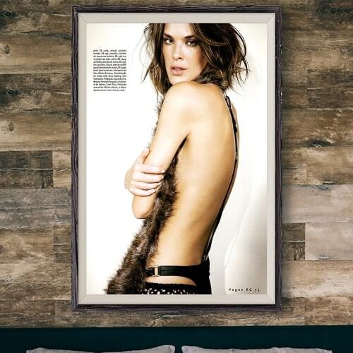 E201 Letícia Birkheuer Sexy Model Movie Star Wall Silk Cloth Poster Art Home Decoration Gift
