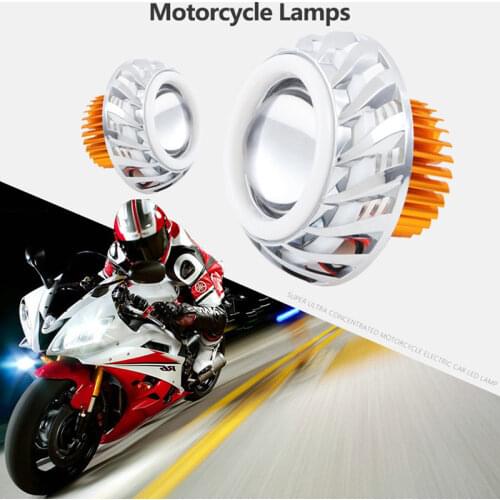 Motorcycle Led Headlight 12V 15w auxiliary driving work lamp 6500K super bright Spotlights Motorbike fog lights Moto Headlamp