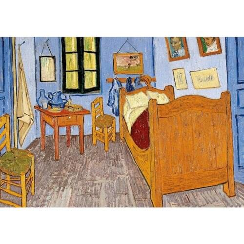 Great Painter Vincent van Gogh "Bedroom in Arles" 5D DIY Diamond Painting Full Square Diamond Painting Embroidery Sale 20CMX30CM