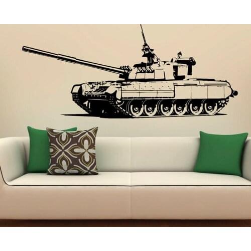 Creative Heavy Army Tank Wall Sticker for living room Kids Room bedroom home wall decoration