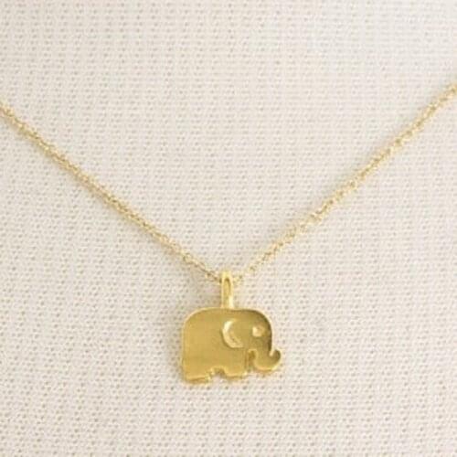Hot Sale Sparkling good luck elephant necklace clavicle chain very Himself Necklace Women Jewelry