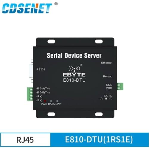 RS485 RS422 Ethernet Single Serial Server Two-Way Socket TCP UDP Socket Transmission Modem E810-DTU(1RS1E)