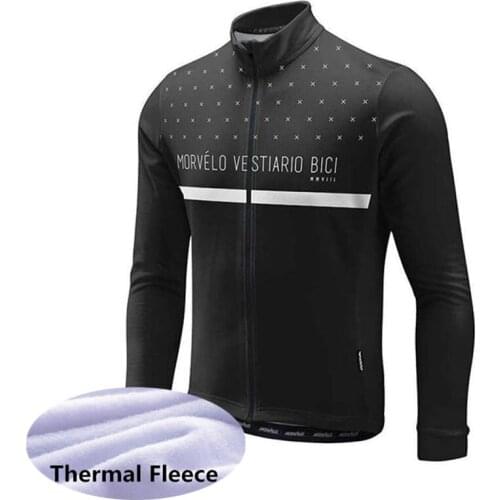 Mens Cycling Jersey Winter Thermal Fleece Mountain Bike Shirt long sleeves Outdoor Racing Sportswear Warm Mtb Bicycle Clothing