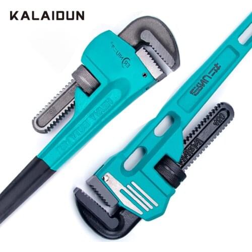 KALAIDUN 8/10/12/14 Inch Adjustable Spanner Set Clamp Head Precision Worm Pipe Universal Wrench For Household Repair Hand Tools