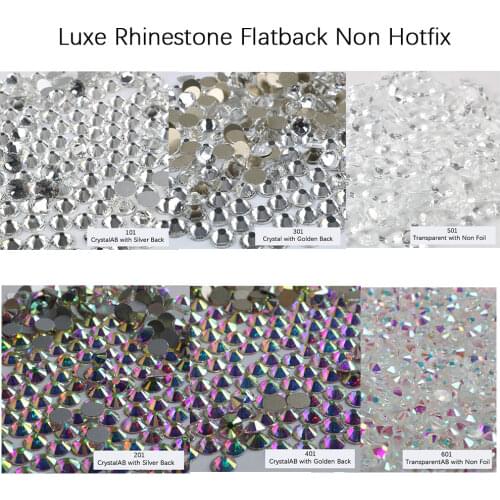 Non Hotfix Luxe Flat Back Glass Rhinestones Clear Crystal for Bottle, Bling up Shine Crystal Mug Cup