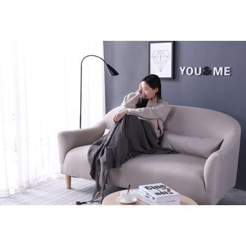 New high quality Japanese cotton white, beige, brown, gray, knit blanket for sofa/bed/home blanket with tassels spring