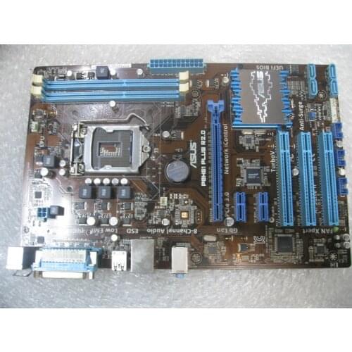Original motherboard for ASUS P8H61 PLUS R2.0 DDR3 LGA 1155 for 22nm CPU 16GB USB2.0 SATA2 H61 desktop motherboard Free shipping