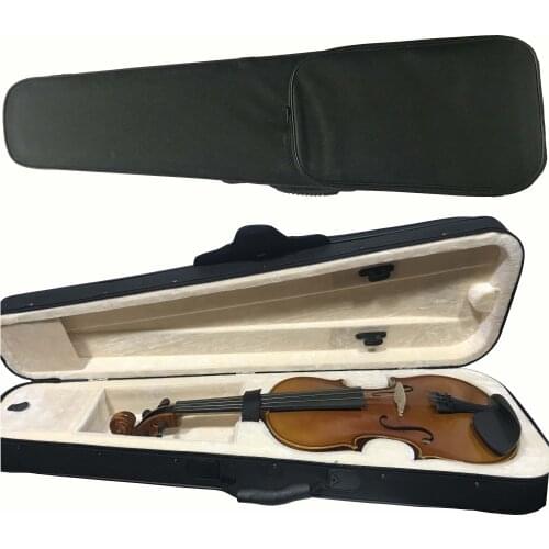 Professional Super Light Violin Bow Case for 4/4 Golden Velvet Inside Violin Storage Box Triangular Shape Violin Hard Case