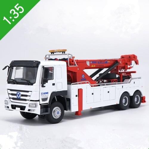 Rare Collectible Alloy Model Gift 1:35 Scale XCMG QZF10 Road Service Rescue Wrecker Crane Truck DieCast Toy Model For Decoration