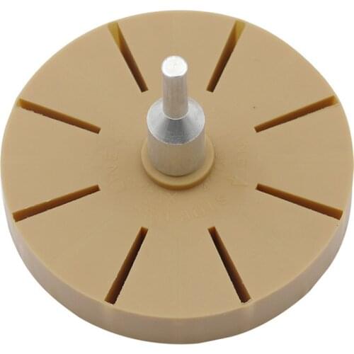 Decal Eraser Wheel Rubber 5/16-24 teeth Decal Eraser Wheel Pad Rubber Disk Pneumatic Car Sticker Remover Tools