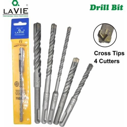 1pc 5mm-14mm Concrete SDS Plus Drill Bit Cross Tips 4 Cutters 110mm 160mm Wall Brick Block Electric Hammer Masonry Drilling Bits