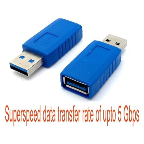 Usb3.0 Usb 3.0 Male To Female Coupler Extension Adapter Connector 5Gbps cable convertor SuperSpeed NEW
