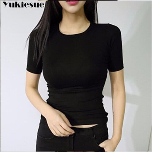 Женские базовые футболки YUKIESUE China At AliExpress