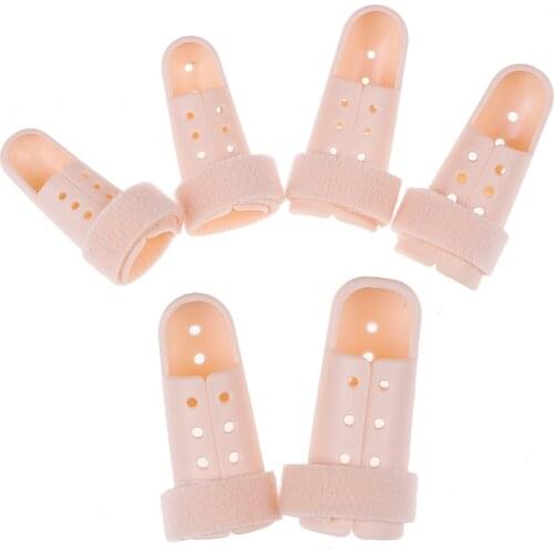 1PCS 6Sizes Finger Fixing Splint Finger Support Protector Pain Relief Trigger Straightener Brace Corrector Supplies