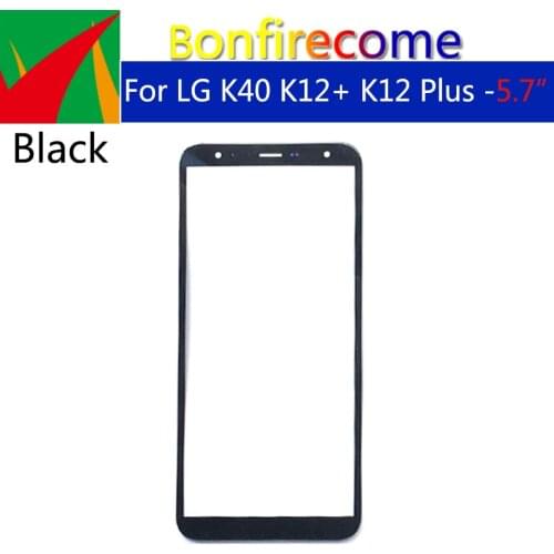 10Pcs\lot For LG K40 K12+ K12 Plus K12Plus X4 2019 LMX420EMW LCD Front Touch Screen Glass Outer Lens Replacement