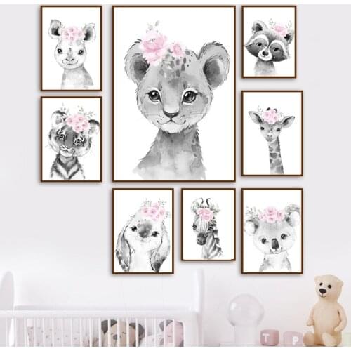 5D DIY Mosaic Diamond Embroidery Animals Tiger Lion Giraffe Art Diamond Painting Wall Pictures For Kids Room Gift Decoration