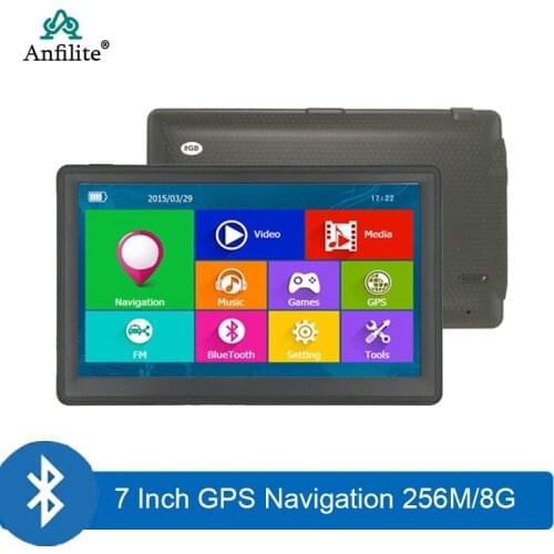 Anfilite 7 inch HD Car GPS Navigation WinCE Bluetooth AVIN Capacitive screen FM 8GB/256MB Car avan Vehicle Truck GPS