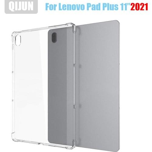 Tablet case for Lenovo Tab Pad Plus 11.0" 2021 Silicone soft shell Airbag cover Transparent protection funda capa for Xiaoxin