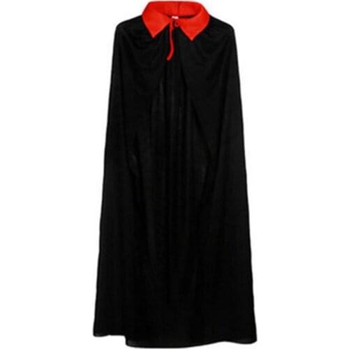 Halloween Cloak Wizard Witch Prince Red Cloak Sewing Lightweight Durable Fabric Fancy Cloak Velvet Hooded Adult Witch Long