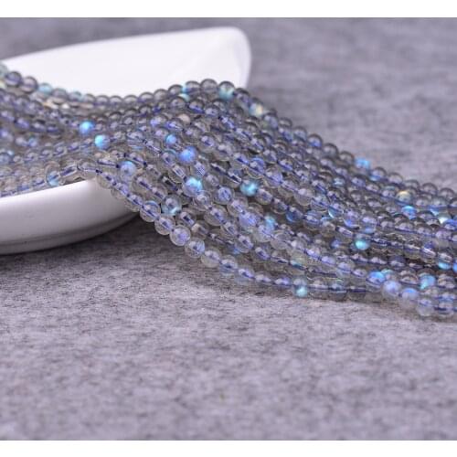 ICNWAY natural gemstone labradorite turquoise round loose beads DIY bracelet necklace earrings making jewelry craft findings