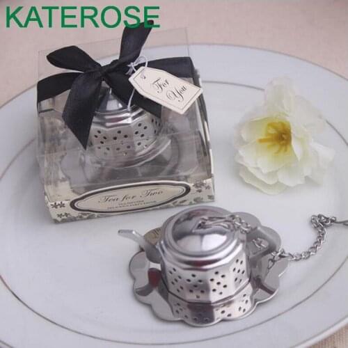 【KATEROSE】Stainless Steel Tea Infuser Home Decoration Supplies Tea Strainer Kitchen Wedding Favors