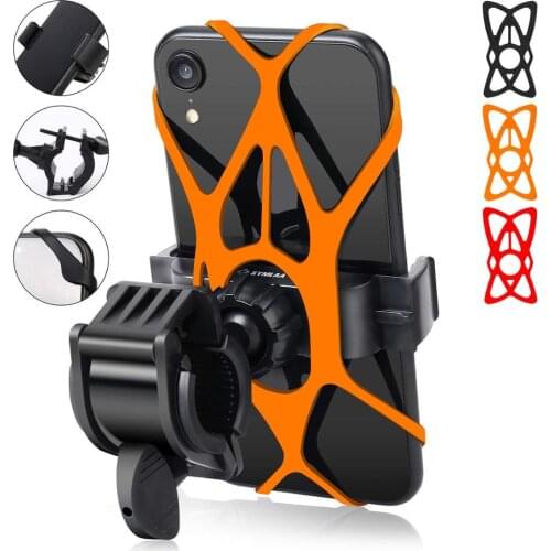 Bike Phone Mount Universal Adjustable Cell Phone Holder for Bicycle Motorcycle Compatible for iPhone Max Xr Xs X Pro 11